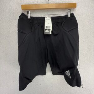 Adidas Tierro 13 Goalkeeper Shorts Mens Medium Black Padded Soccer Z11471 NWT